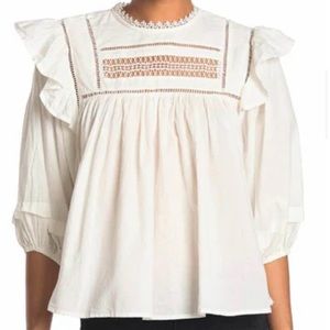 Boho / Prairie Style White Blouse